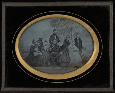 (Ritratto di gruppo di dieci membri del Circolo di Eynard-Lullin) da Jean Gabriel Eynard